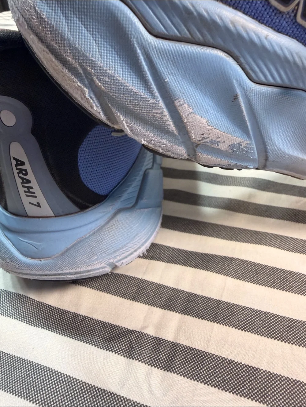 Hoka One Arahi 7 Shoes Womens 11B Stellar Blue Cosmos Running Sneakers Purple 11